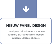 NIEUW PANEL DESIGN Lorem ipsum dolor sit amet, consectetur adipiscing elit, sed do eiusmod tempor incididunt ut labore et dolore.
