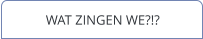 WAT ZINGEN WE?!?